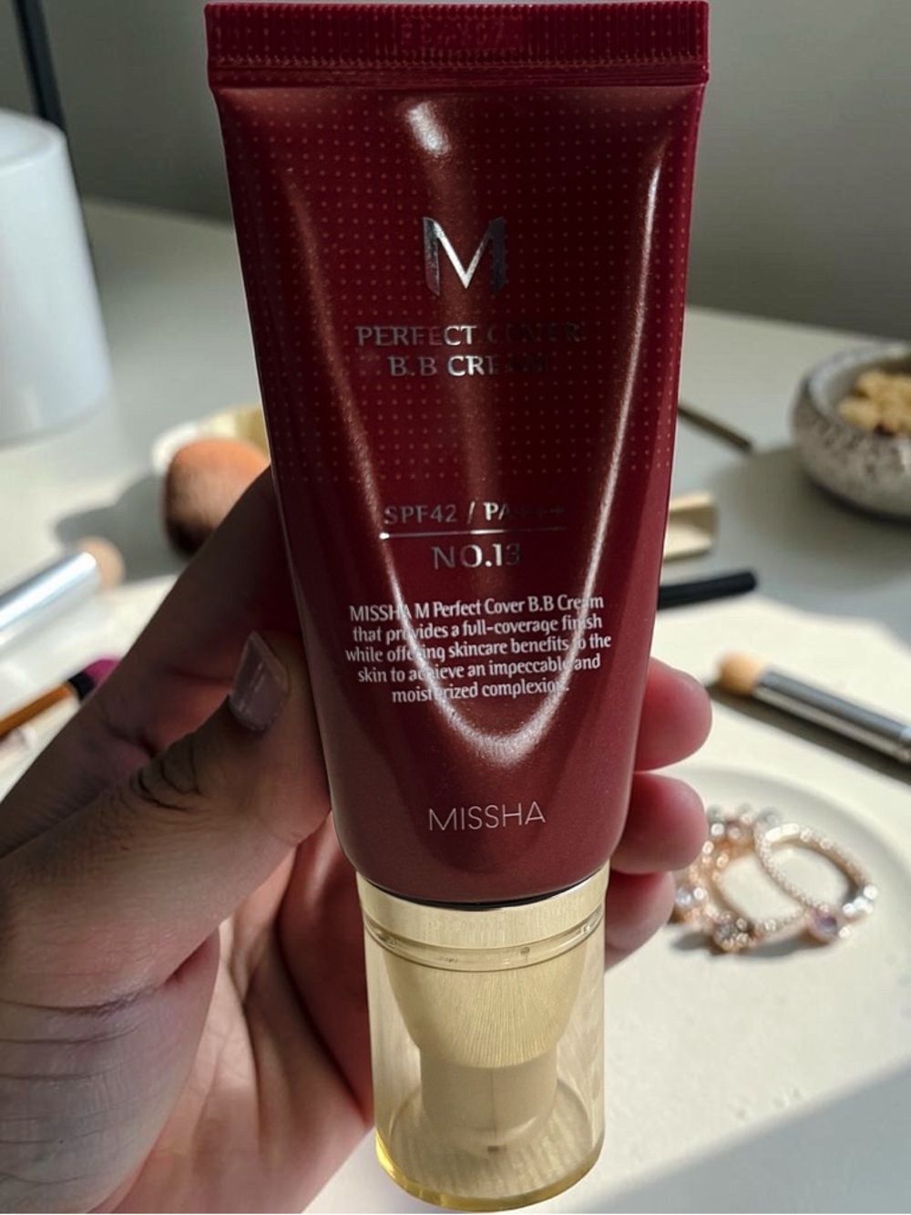 MISSHA Perfect Cover B.B Cream No.23- Deep Burgundy Tube
